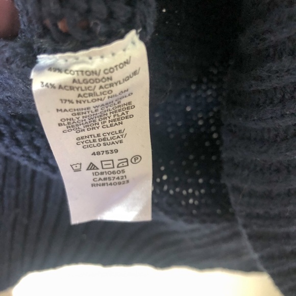 Loft Navy Fair Isle Sweater - Picture 4 of 4